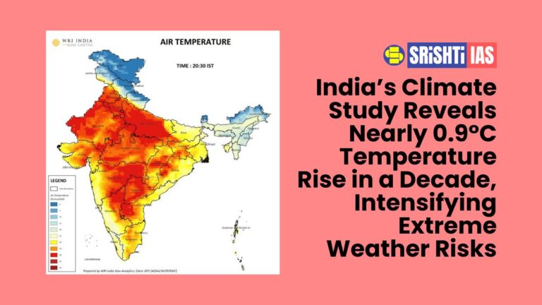 India temperature rise climate study warming trend 2024