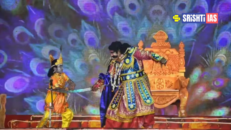 Dhanu Yatra festival in Bargarh Odisha depicting Lord Krishna and Kansa