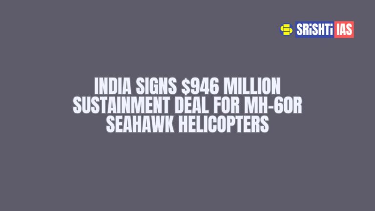 India Signs $946 Million Sustainment Deal for MH-60R Seahawk Helicopters
