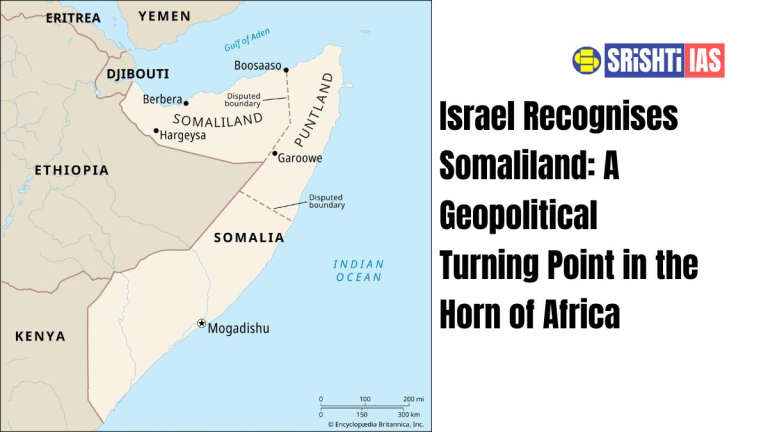 Map and key locations of Somaliland in the Horn of Africa
