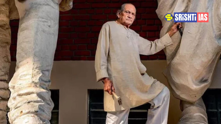 Indian sculptor Ram Sutar, designer of the Statue of Unity and creator of iconic national statues
