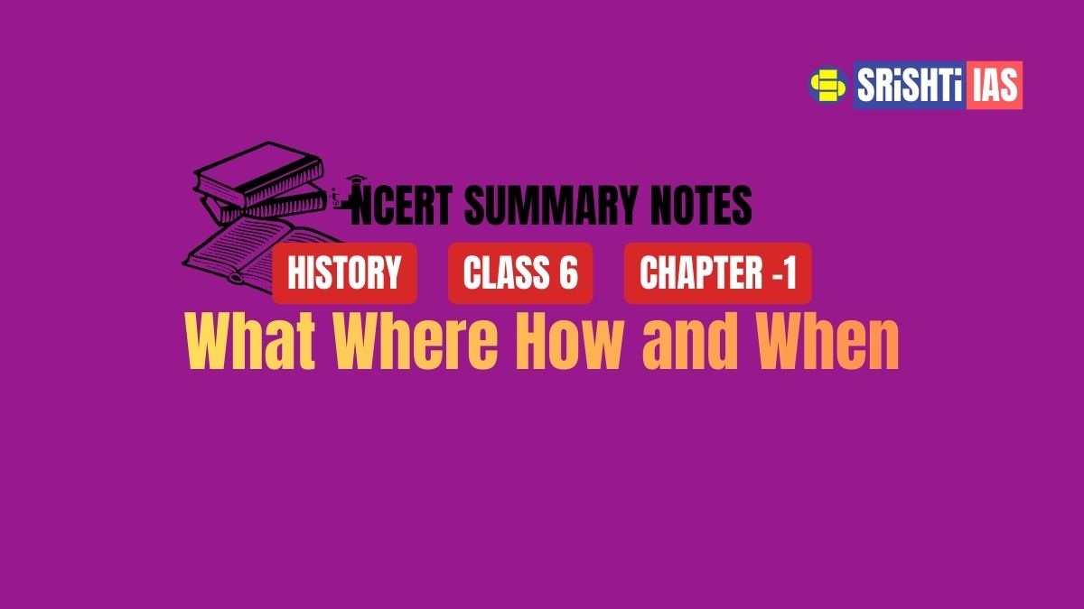 What Where How and When – NCERT History Class 6 Chapter 1