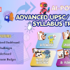 Advanced UPSC Syllabus Tracker dashboard