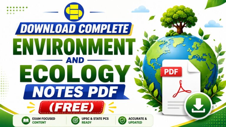 Download Complete Environment and Ecology Notes PDF (Free)