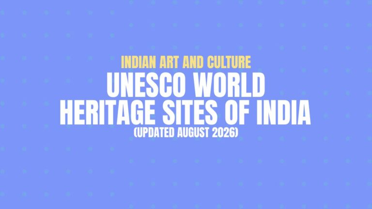 UNESCO World Heritage Sites of India (Updated August 2026)