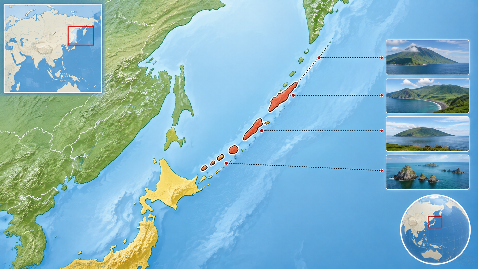 Iturup IslandL Kuril Island Map