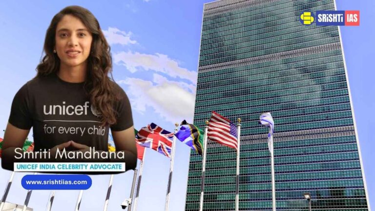 Smriti Mandhana UNICEF Celebrity Advocate